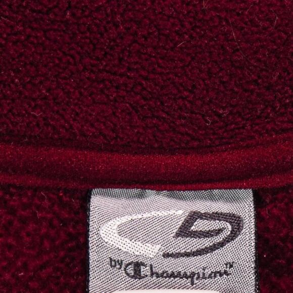 Champion Men's Pullover Size XL Red Fleece Sport Athletic Quarter Zip - Picture 3 of 14